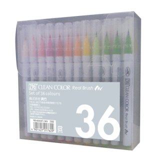 くれたけカラー筆ペン ZIG クリーンカラーリアルブラッシュ48色